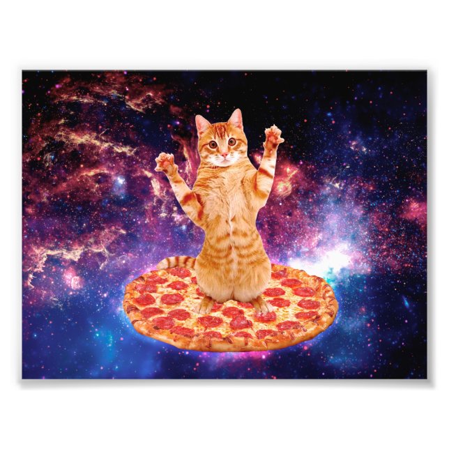 Foto Pizza espacial gato (Frente)