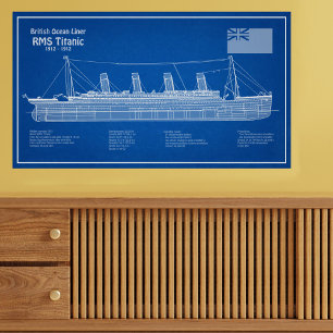 Foto Planes de plan del buque Titanic RMS ABD