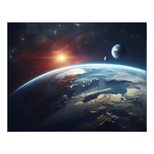 Foto Planeta terrestre desde el espacio