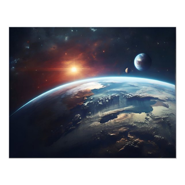 Foto Planeta terrestre desde el espacio (Frente)
