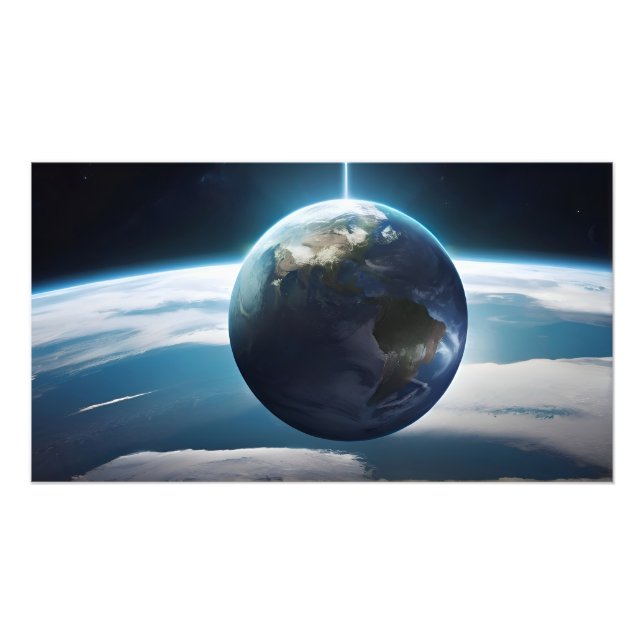 Foto Planeta terrestre desde el espacio (Frente)