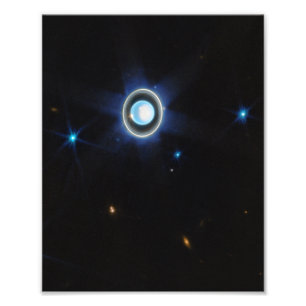 Foto Planeta Urano con anillos y lunas Imagen JWST