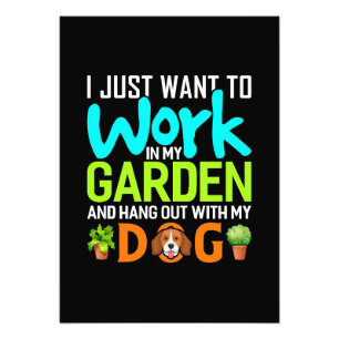 Foto Plantar Amante En Mi Jardín Con Mi Perro