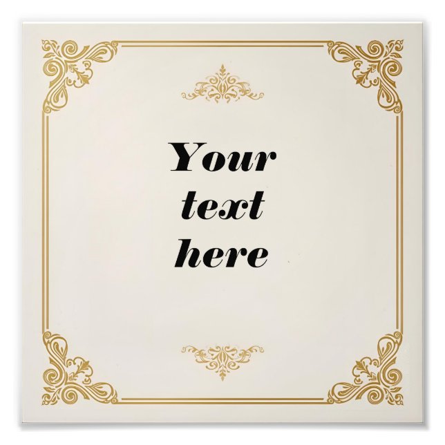 Foto Plantilla de certificado clásica con Acce de oro o (Frente)