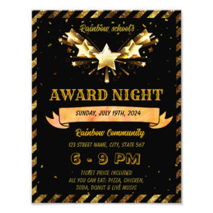 Foto Plantilla de evento de la escuela nocturna