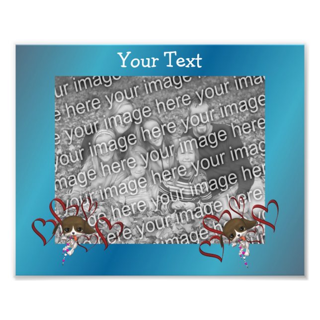 Foto Plantilla De Marco Animal De Cachorro Cutáneo Y Co (Frente)