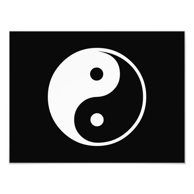 Foto Plantilla Yin Yang de Ilustracion blanco y negro (Frente)