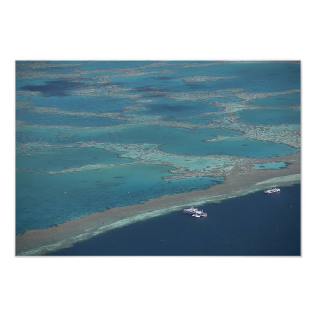 Foto Plataformas de buceo cerca del arrecife, Gran Barr (Frente)