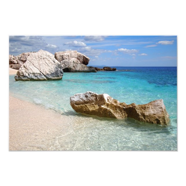 Foto Playa Cala Mariolu, huella fotográfica de Cerdeña (Frente)