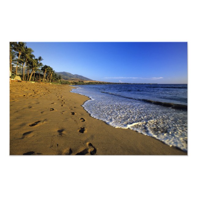 Foto playa Kaanapali, Maui, Hawái, EE. UU. (Frente)