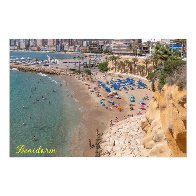 Foto Playa Mal Pas, Benidorm, Costa Blanca, España (Frente)
