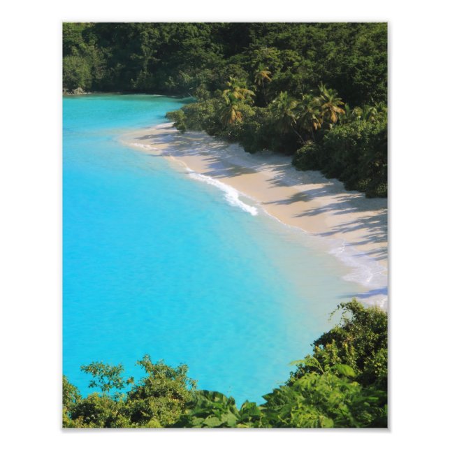 Foto Playa Tropical de las Islas del Caribe (Frente)