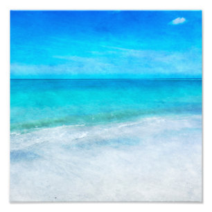 Foto Playa Tropical - Verde azulada Aqua Ocean Blue Flo