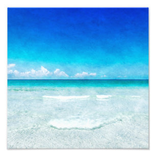 Foto Playa Tropical - Verde azulada Aqua Ocean Blue Flo