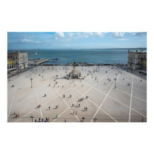 Foto Plaza de Comercio desde arriba en Lisboa, Portugal