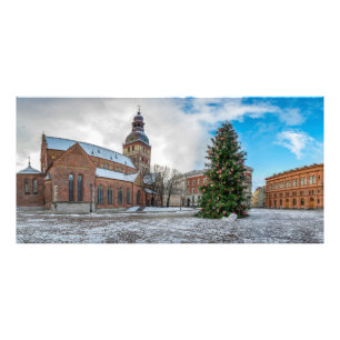 Foto Plaza Dome con árbol de Navidad en Riga
