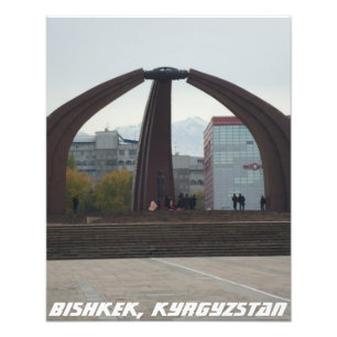 Foto Plaza Victoria de Biskek - Kirguistán, Kirgizia