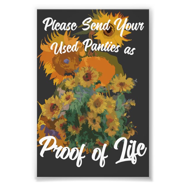 Foto Please Send Your Used Panties as ProofLife (Frente)