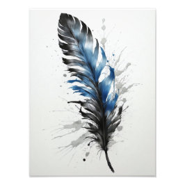 Foto Pluma - Negro y azul