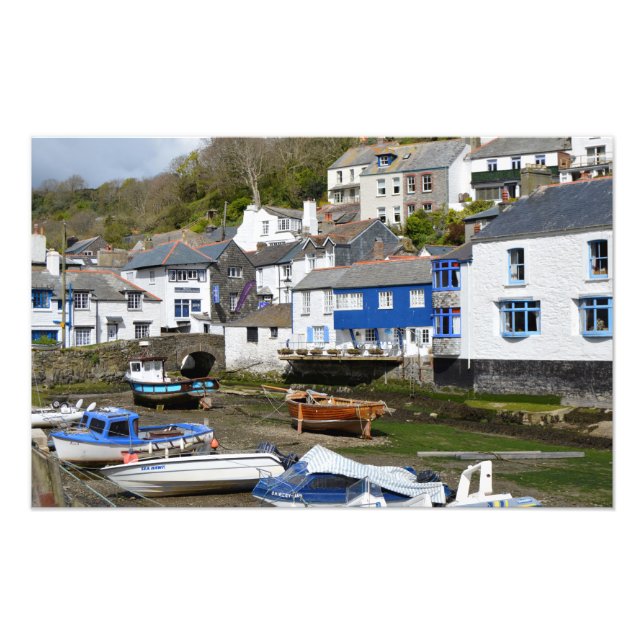 Foto Polperro Cornwall England Baja marea (Frente)