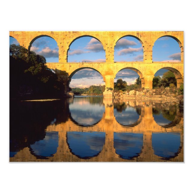 Foto Pont du Gard, río Gardon, Gard, Languedoc, (Frente)
