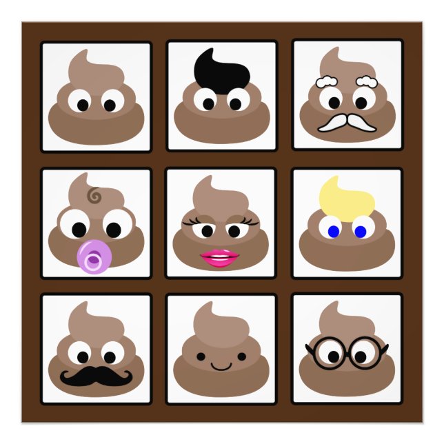 Foto Poop Many Faces Brown (Frente)