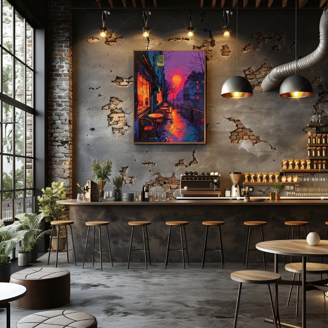 Foto Pop Art: Café Nocturno en París (Subido por el creador)