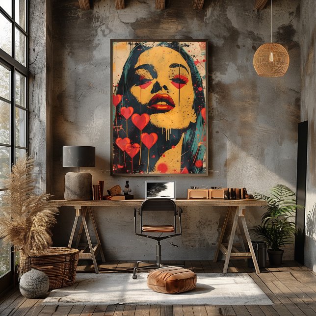 Foto Pop Art Dramático: Mirada Enigmática (Subido por el creador)