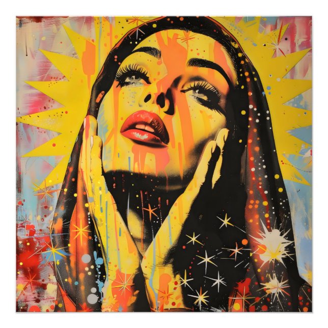 Foto Pop Art Holy Mary (Frente)