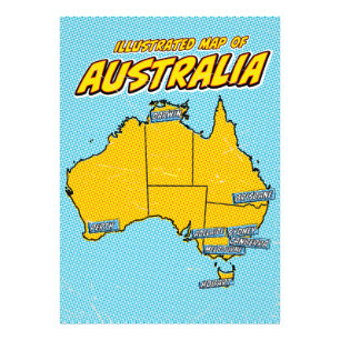 Foto Pop Art Ilustrado Australia