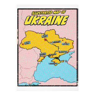 Foto Pop Art Ilustrado Ucrania 
