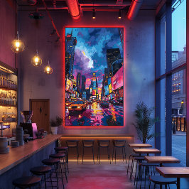 Foto Pop Art: Noche en Times Square