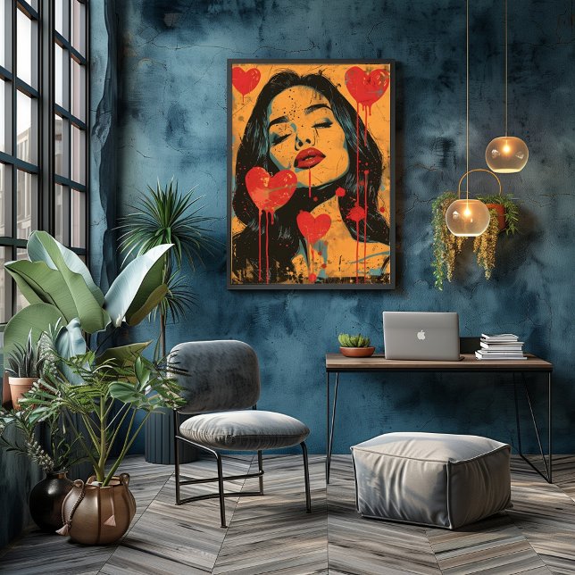 Foto Pop Art Romántico: Mirada Seductora (Subido por el creador)