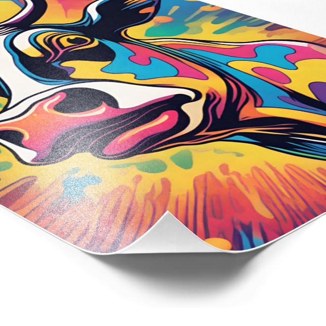 Foto Pop Art: The Colorful Cow (Esquina)