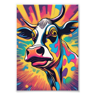 Foto Pop Art: The Colorful Cow