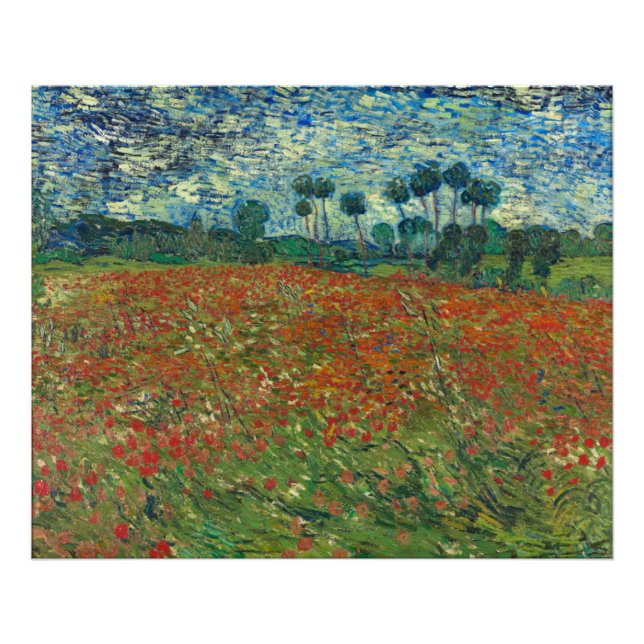 Foto Poppy Field Vincent Van Gogh (Frente)