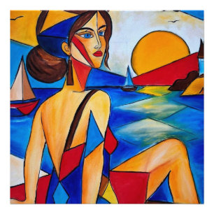 Foto Por el Mar - Pintura Cubista