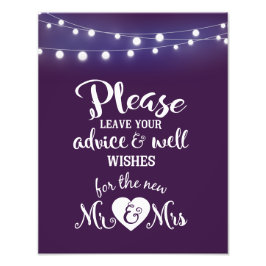 Foto Por favor deje su consejo y buenos deseos firmar V