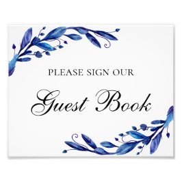 Foto Por favor firme nuestro cartel de libro de visitas