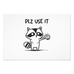Foto Por Favor Úselo - Gracioso Racoon Sarcástico