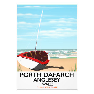 Foto Porth Dafarch, poster de viajes anglesey vintage