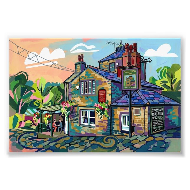Foto Posada Puzzle Hall, Impresión artística de Sowerby (Frente)