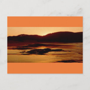 Foto postal 14 African Beach Sunset Gold