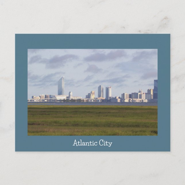 Foto postal de la línea aérea de Atlantic City (Anverso)