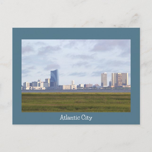 Foto postal de la línea aérea de Atlantic City (Anverso)