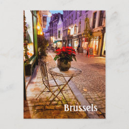 Foto postal de los Navidades belgas de Bruselas