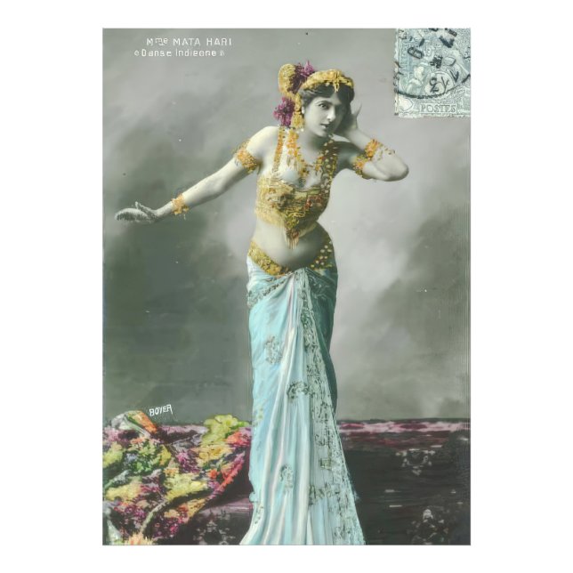 Foto Postcarta de Vintage Mata Hari (Frente)