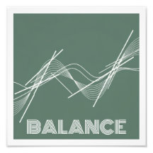Póster abstracto moderno: arte de pared minimalist