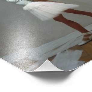Foto Poster con dibujo de bailarina inspirada por Degas