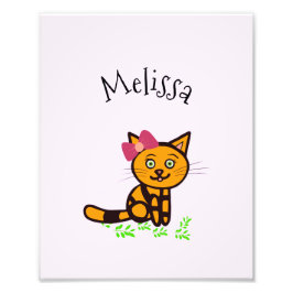 Foto Póster con gato naranja